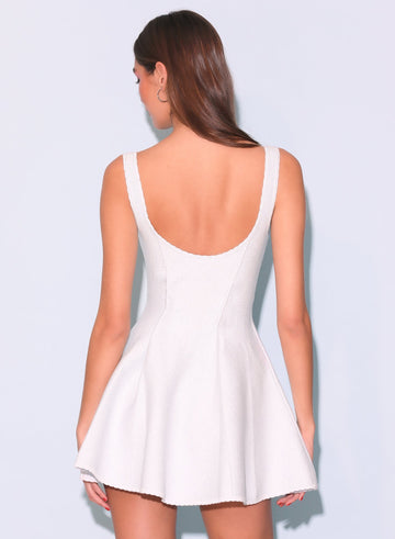 Ivory - Brigette Flared Dress | Fleur du Mal - DEMO