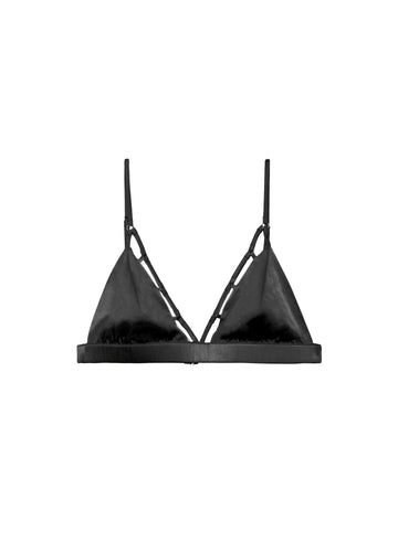 Black - Échelle Luxe Triangle Bra | Fleur du Mal - DEMO