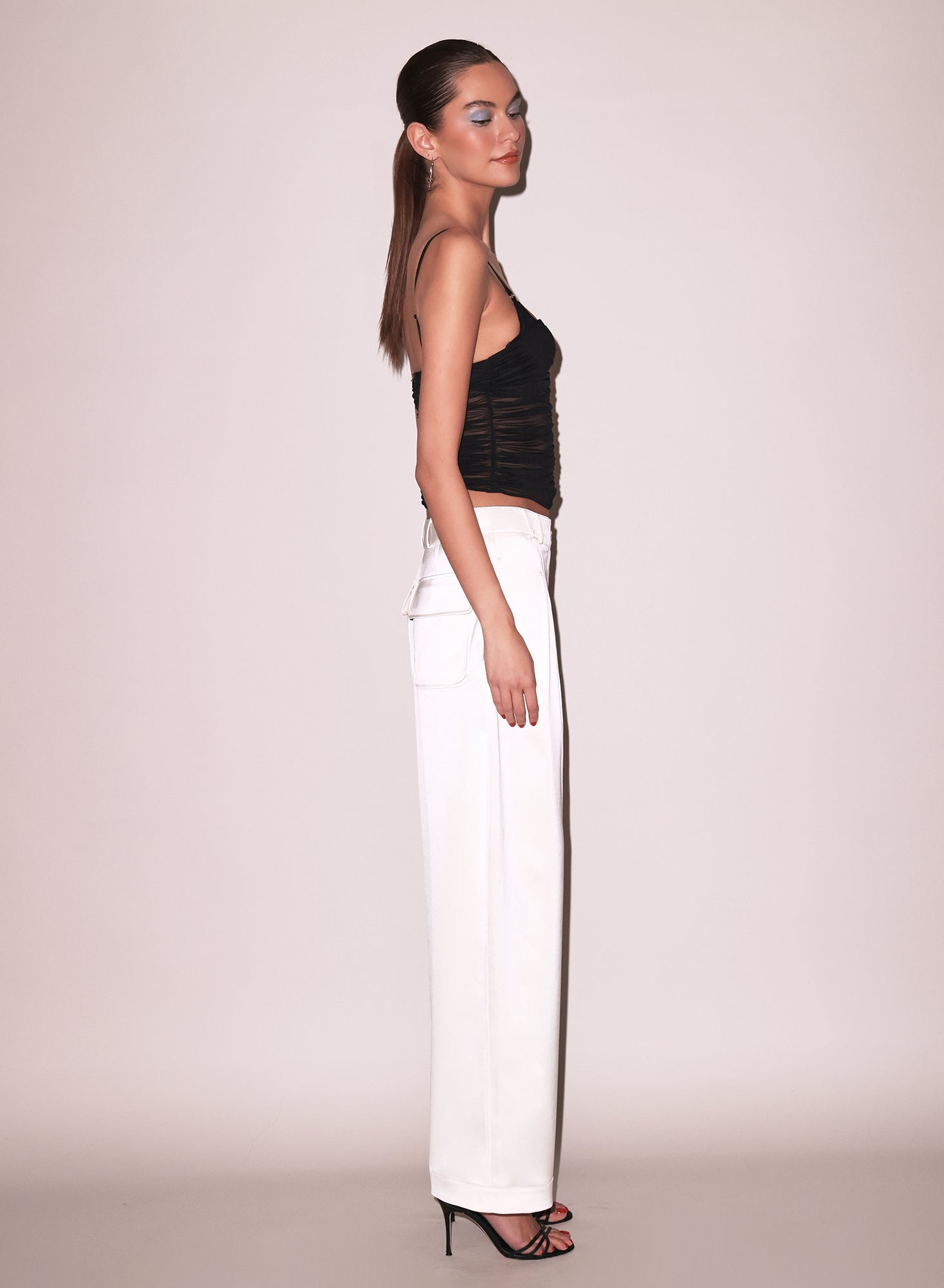 Seduce U-Plunge Mesh Cami