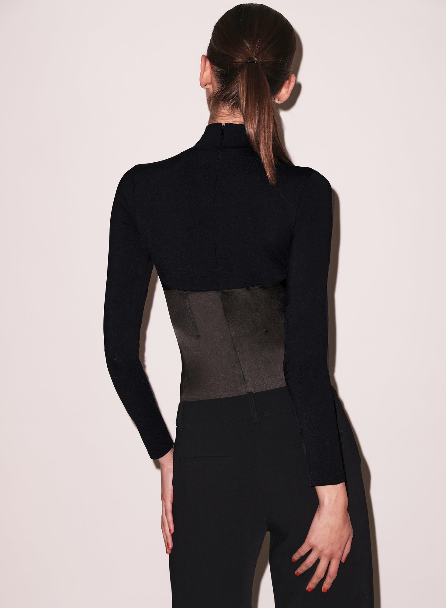 Mock Neck Long Sleeve Bodysuit
