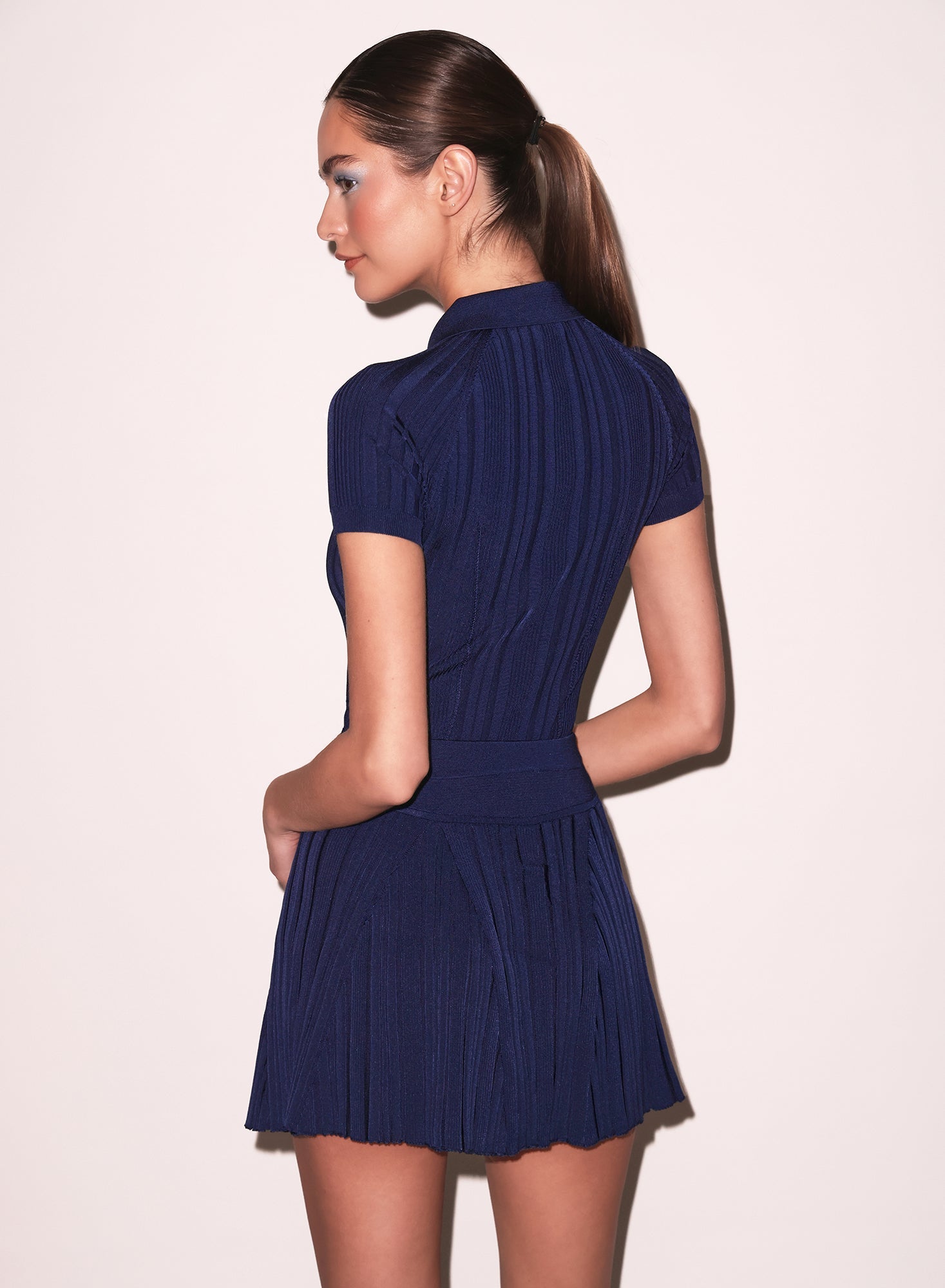 Rib Flared Skirt