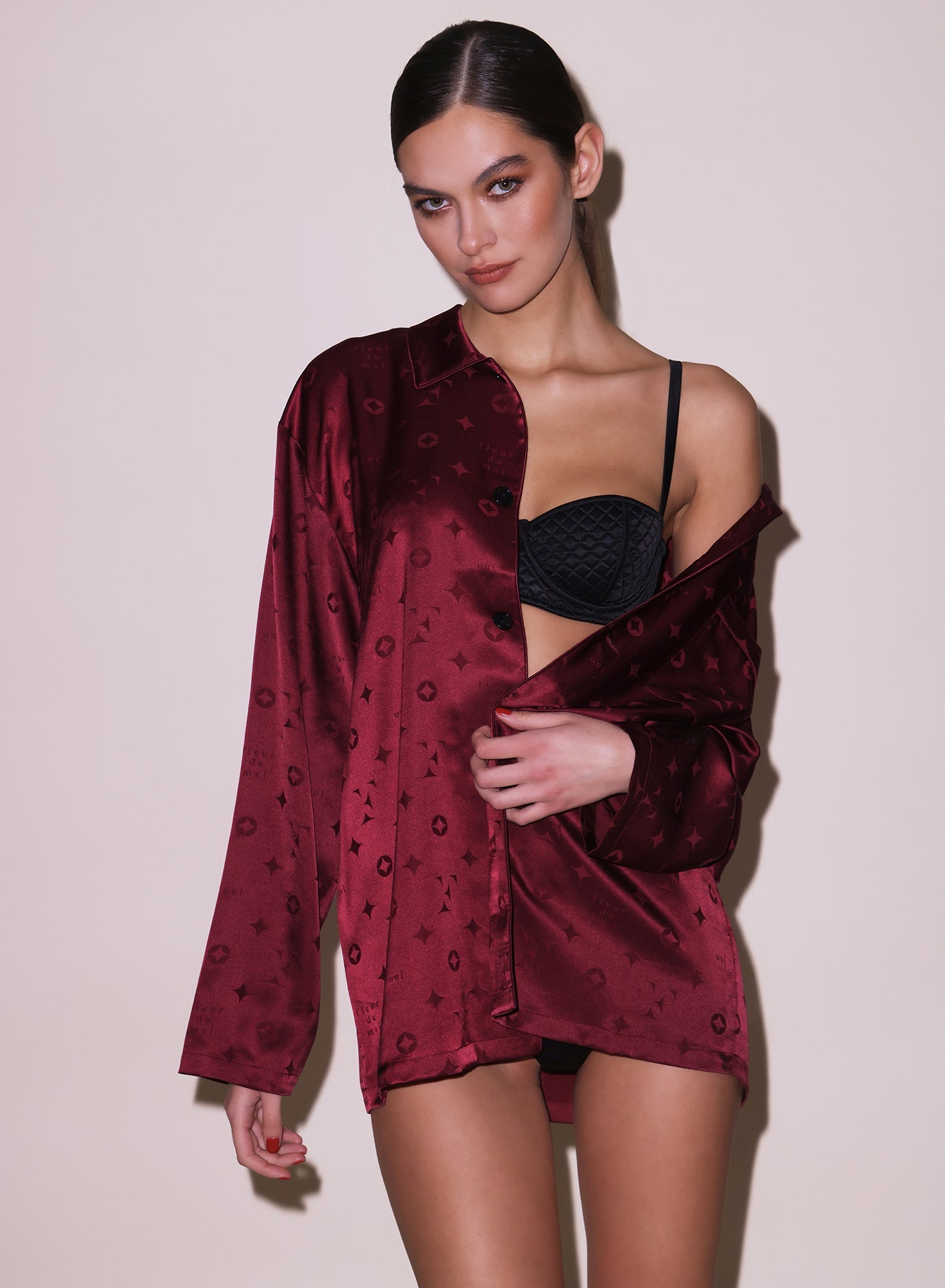 Silk Jacquard PJ Top