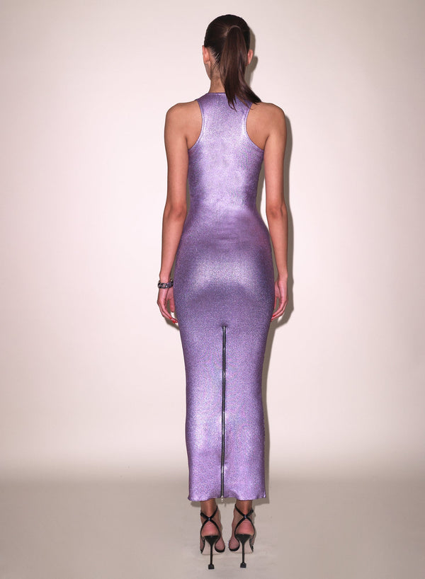 Metallic purple - Flash Racer Dress | Fleur du Mal - DEMO