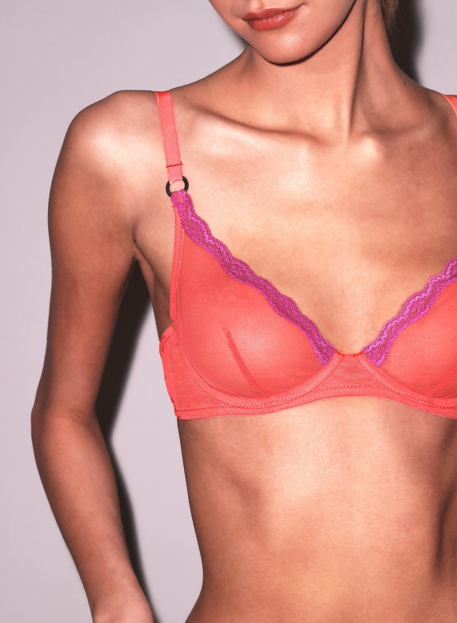 Sheer Tulle Demi Bra