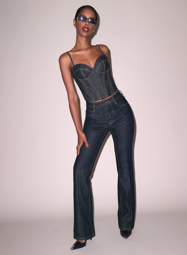 Indigo denim - Rider Jeans | Fleur du Mal - DEMO