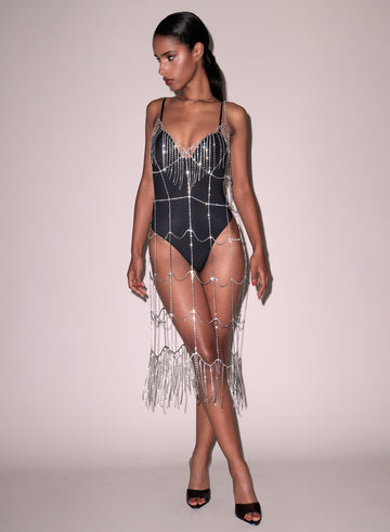 Crystal - Crystal Fringe Dress | Fleur du Mal - DEMO