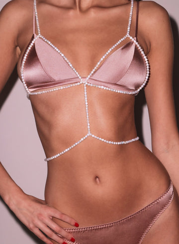 Ivory - Pearl Body Harness | Fleur du Mal - DEMO
