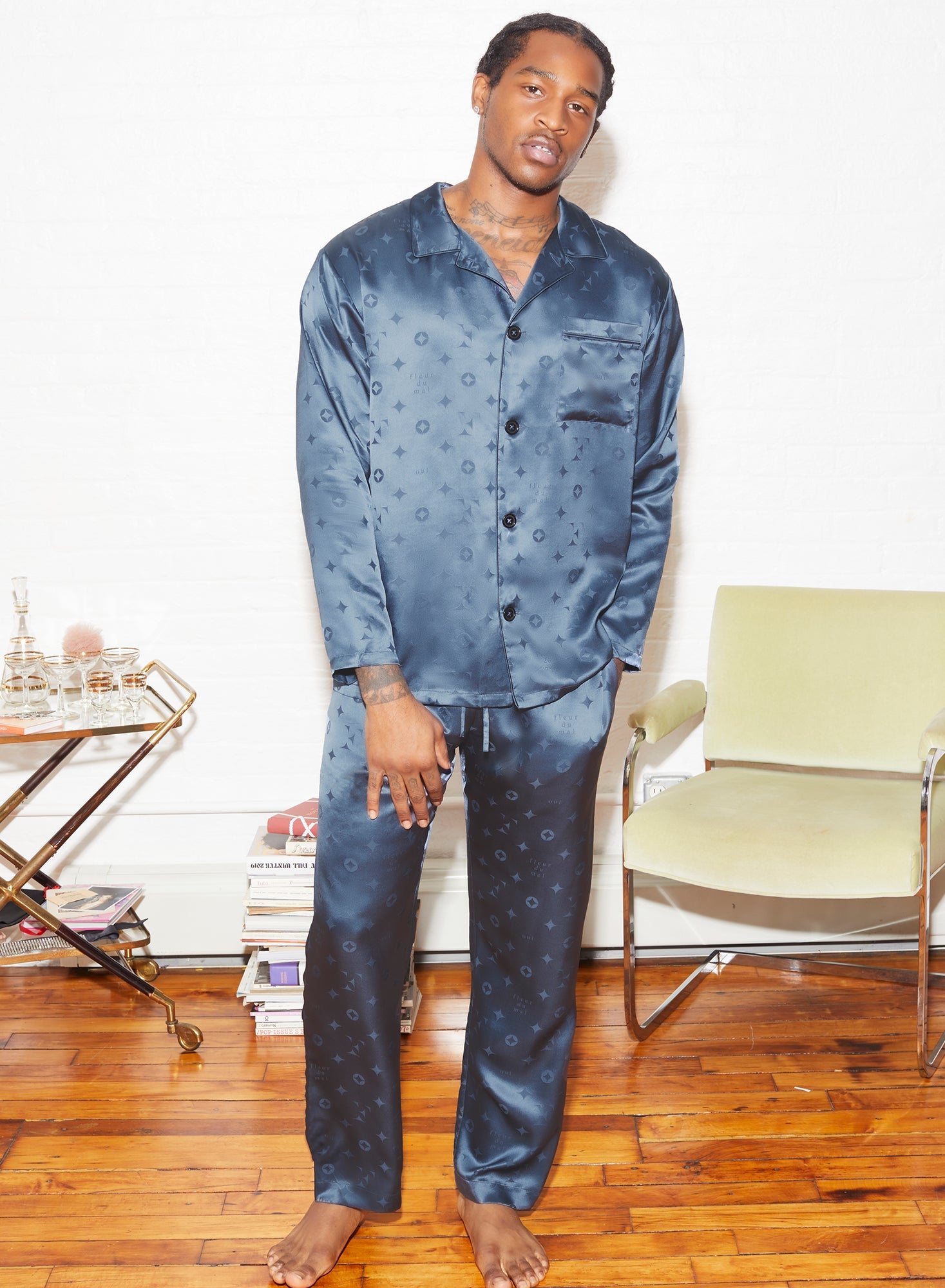 Silk Jacquard PJ Pant