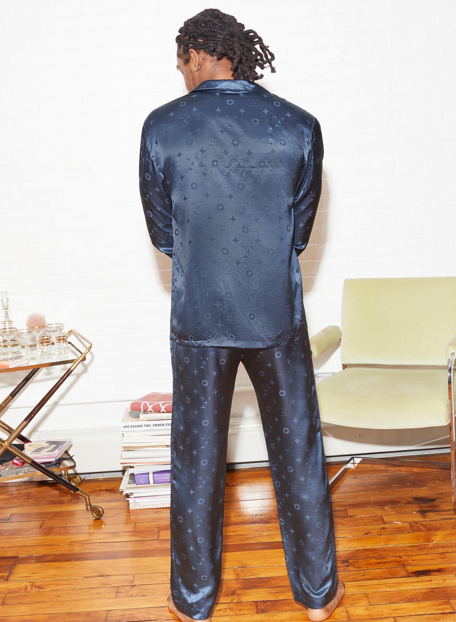 Silk Jacquard PJ Top