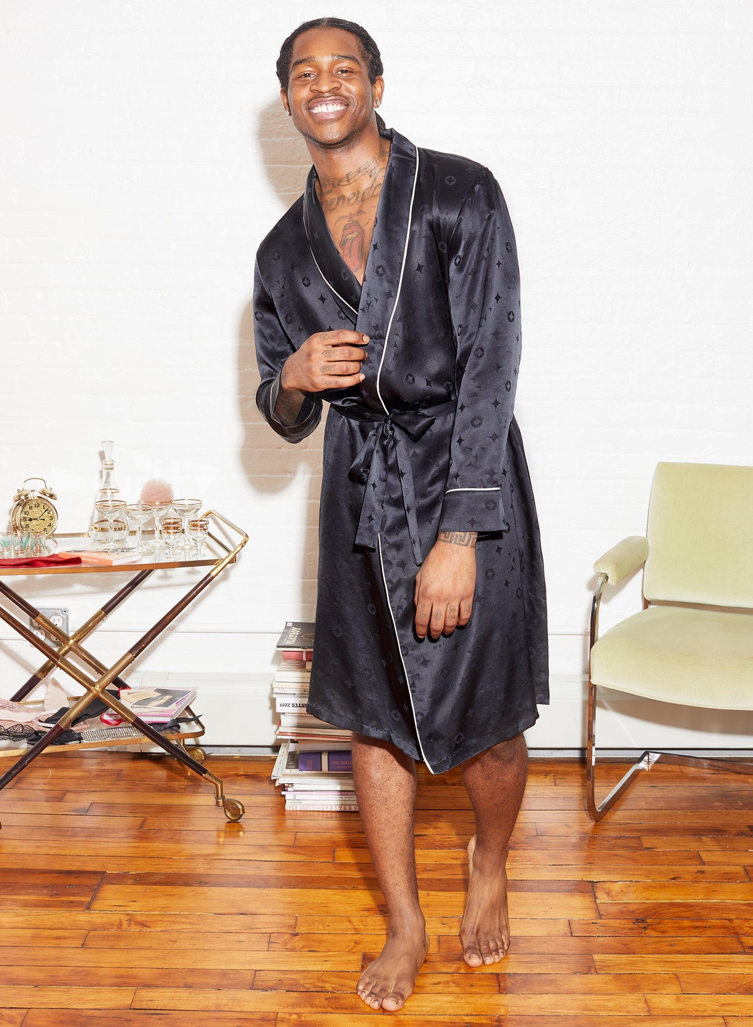 Silk Jacquard Robe
