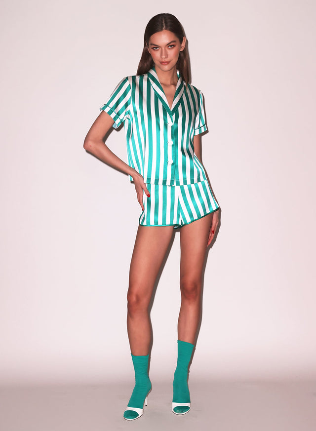 Riviera Stripe PJ Top