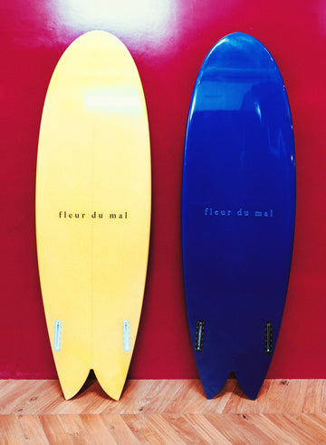 White botanical - Fleur du Mal Surfboard | Fleur du Mal - DEMO