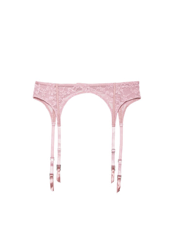 Ballet pink - Le Stretch Lace Garter Belt | Fleur du Mal - DEMO