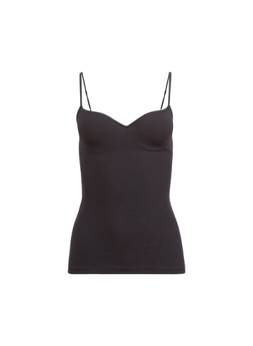 Black - Jersey Built-In Bra Cami | Fleur du Mal - DEMO