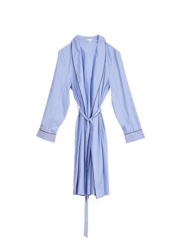 Pacific blue - Poplin Robe | Fleur du Mal - DEMO