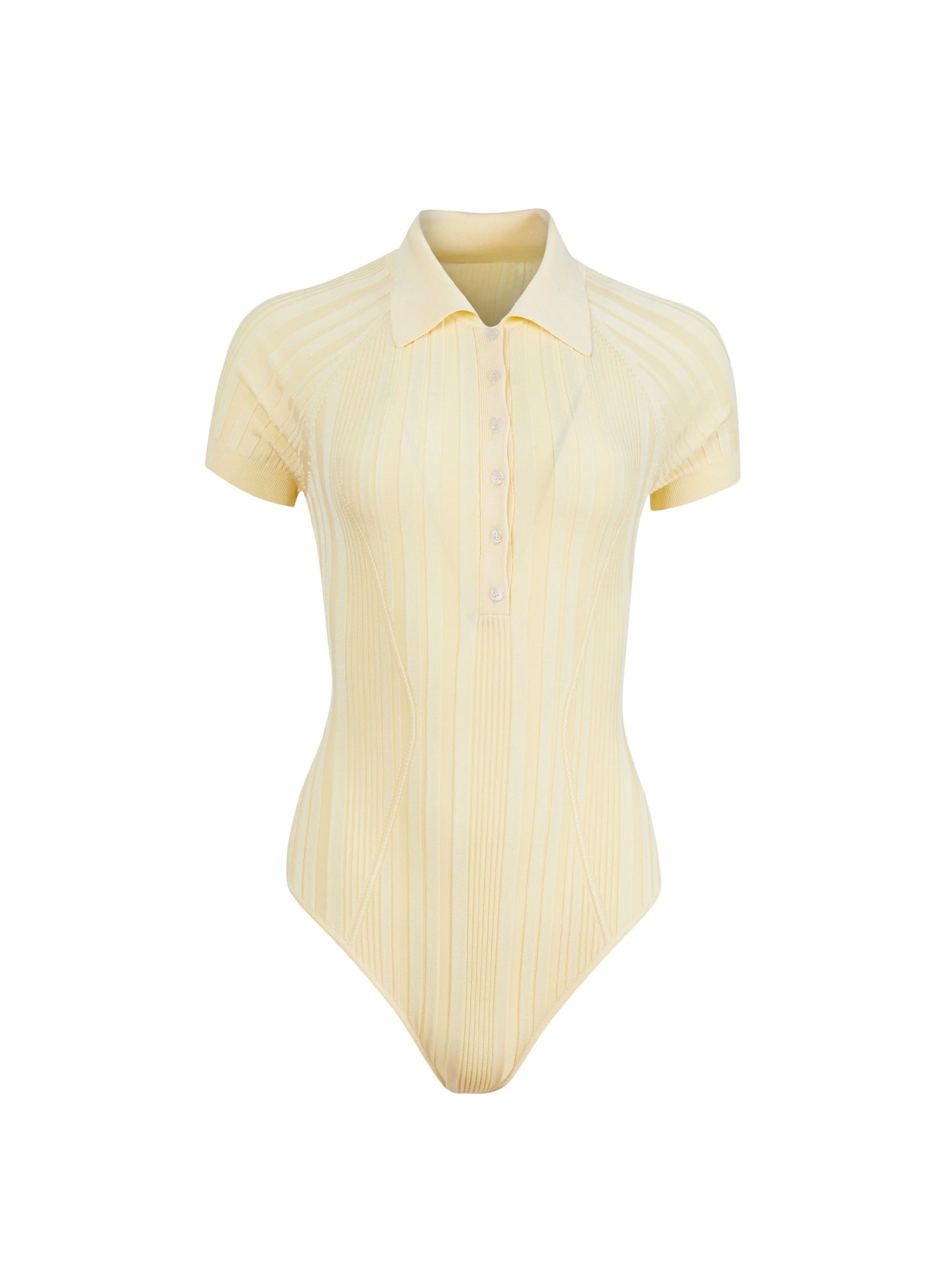 Rib Polo Bodysuit