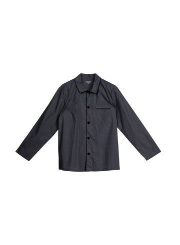 Black smoke - Poplin PJ Top | Fleur du Mal - DEMO