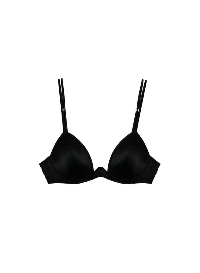 Black - Luxe Plunge Bra | Fleur du Mal - DEMO
