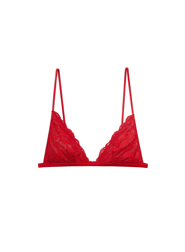 Rouge - Charlotte Triangle Bra | Fleur du Mal - DEMO