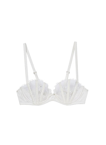 Ivory - Frankie Lace Boned Balconette | Fleur du Mal - DEMO