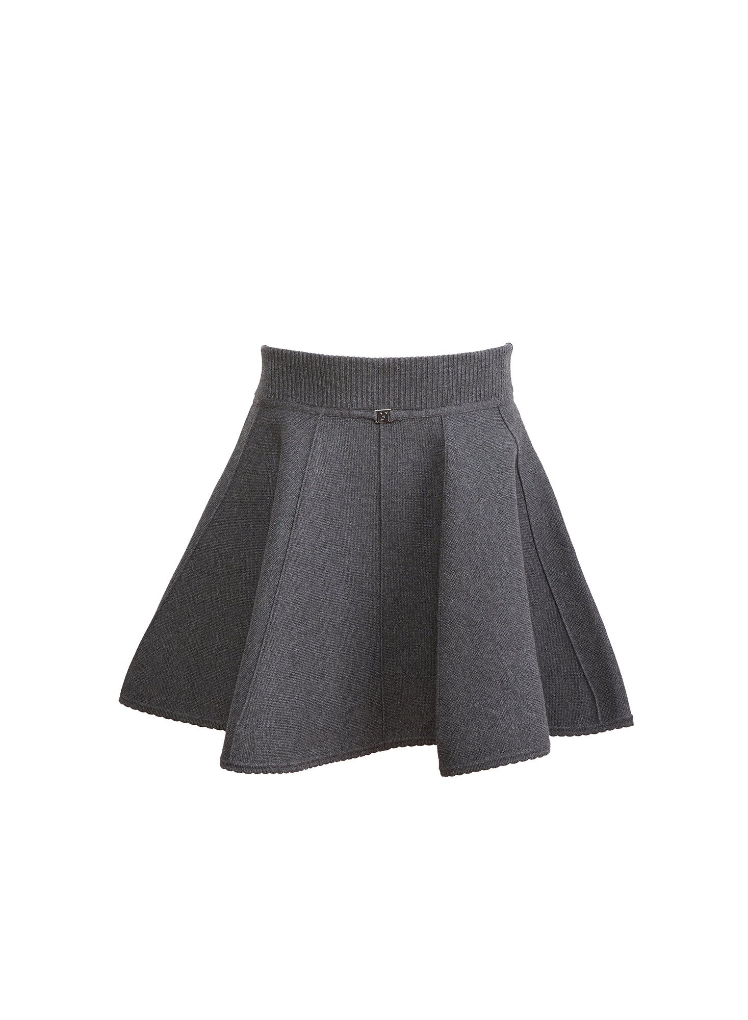 Knit Flared Mini Skirt
