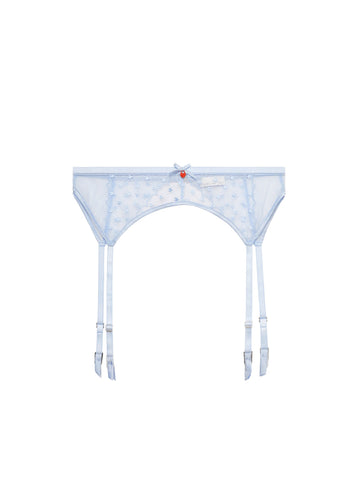 Forget me not - Love Lock Embroidery Garter Belt | Fleur du Mal - DEMO