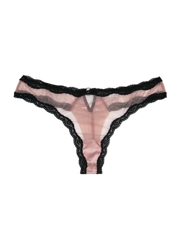 Petal - Sheer Tulle Thong | Fleur du Mal - DEMO