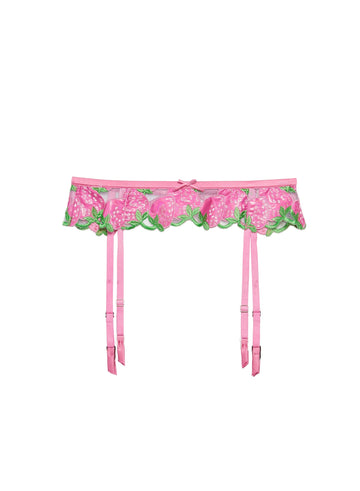 Pink cadillac - Wild Strawberry Garter Belt | Fleur du Mal - DEMO