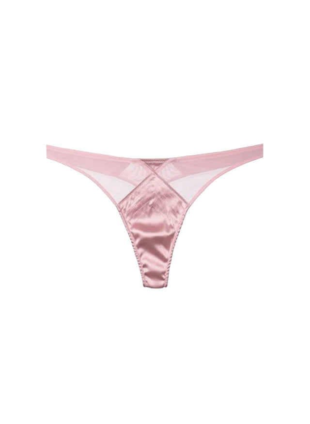 Rose pink - Top Stitch Thong | Fleur du Mal - DEMO