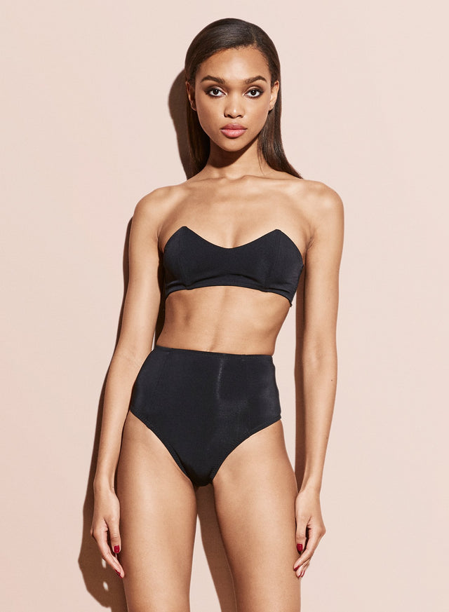 Black - Charlotte High Waist Bottom | Fleur du Mal - DEMO