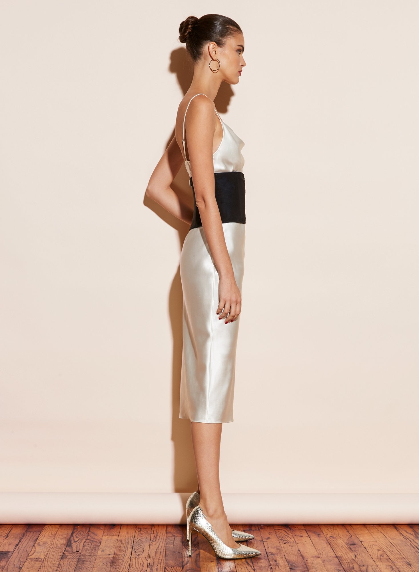 Zip Powermesh Corset Belt