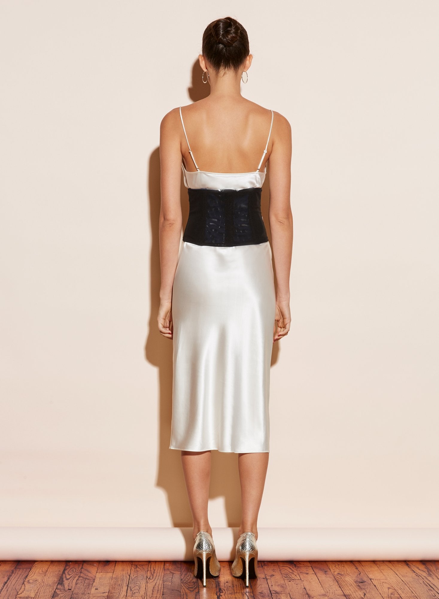 Zip Powermesh Corset Belt
