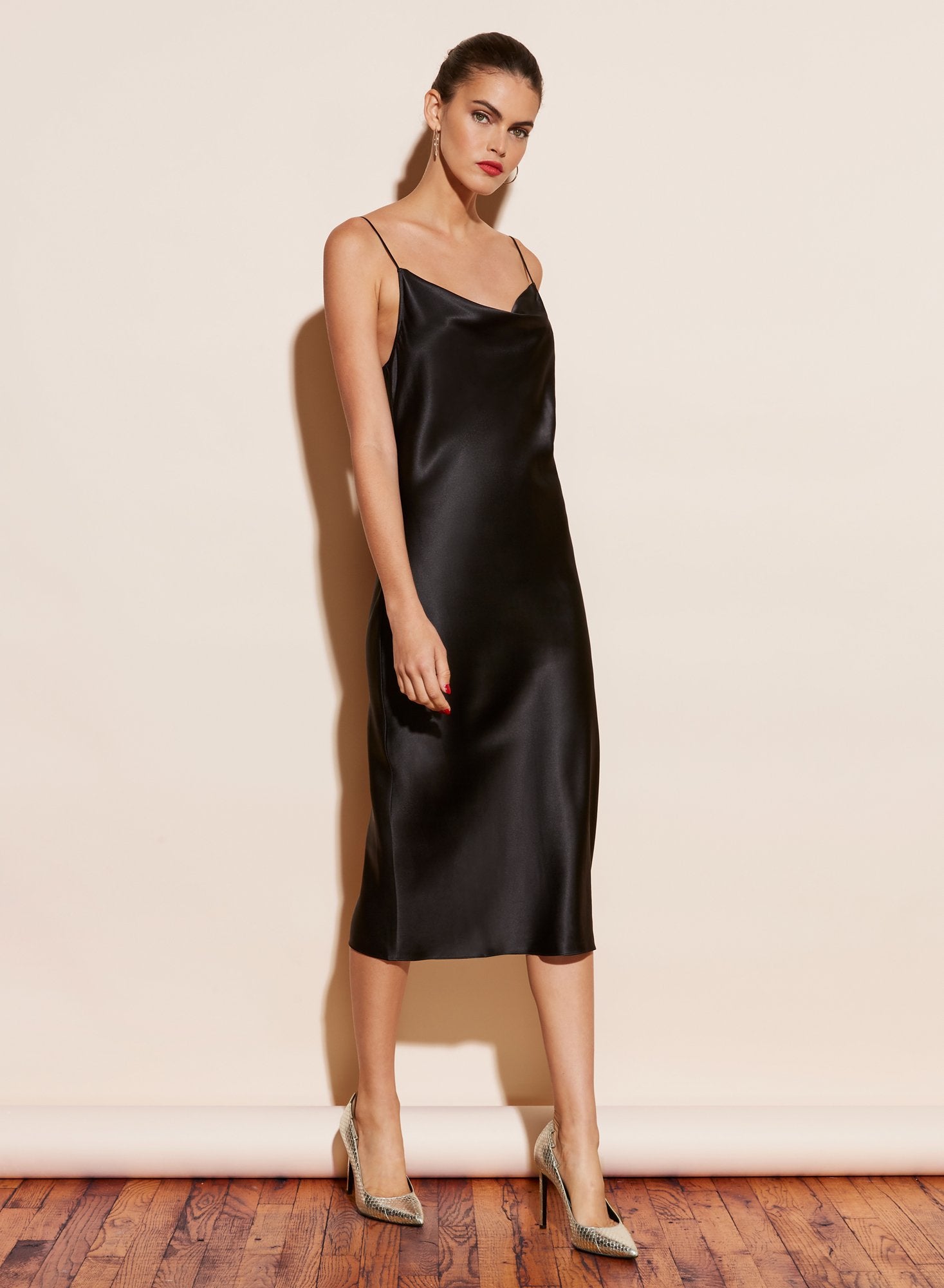 Cowl Neck Slip Dress