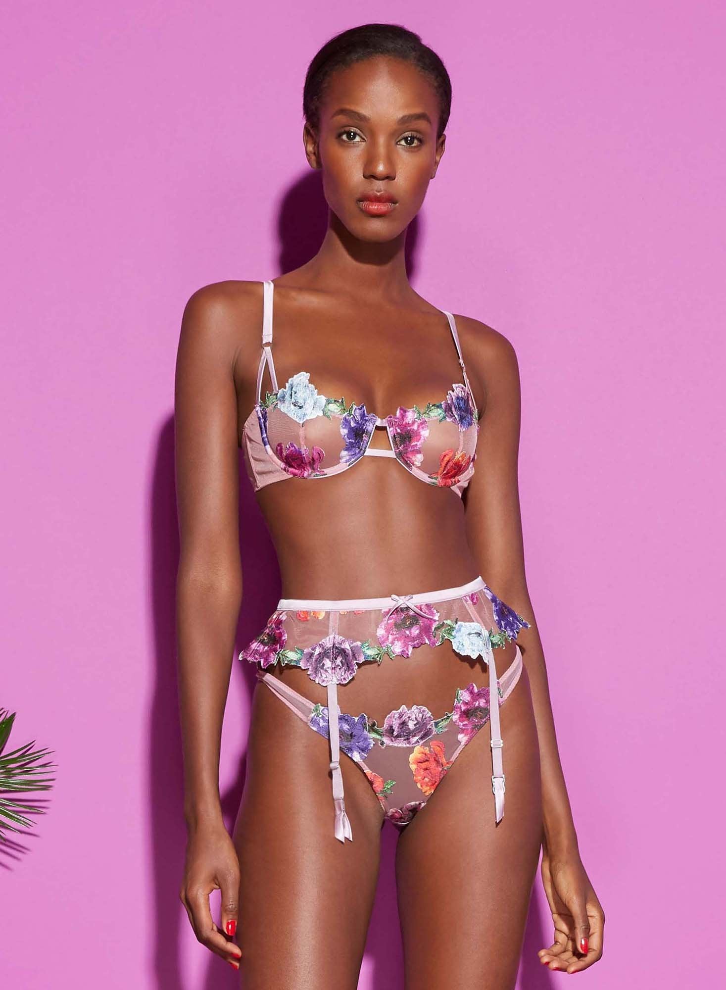 Monet Embroidered Balconette