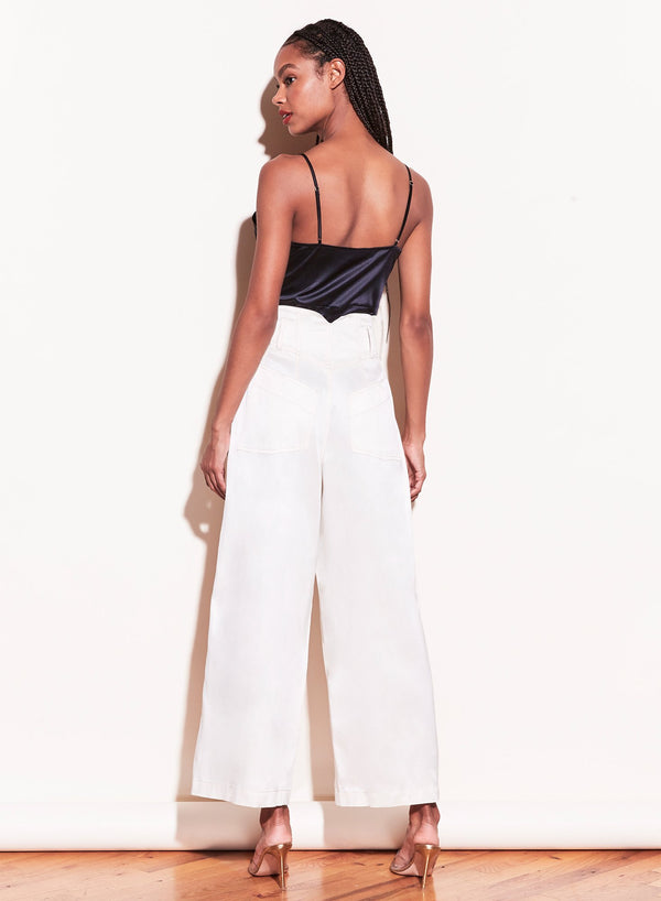 Black - Button Front Cami | Fleur du Mal - DEMO