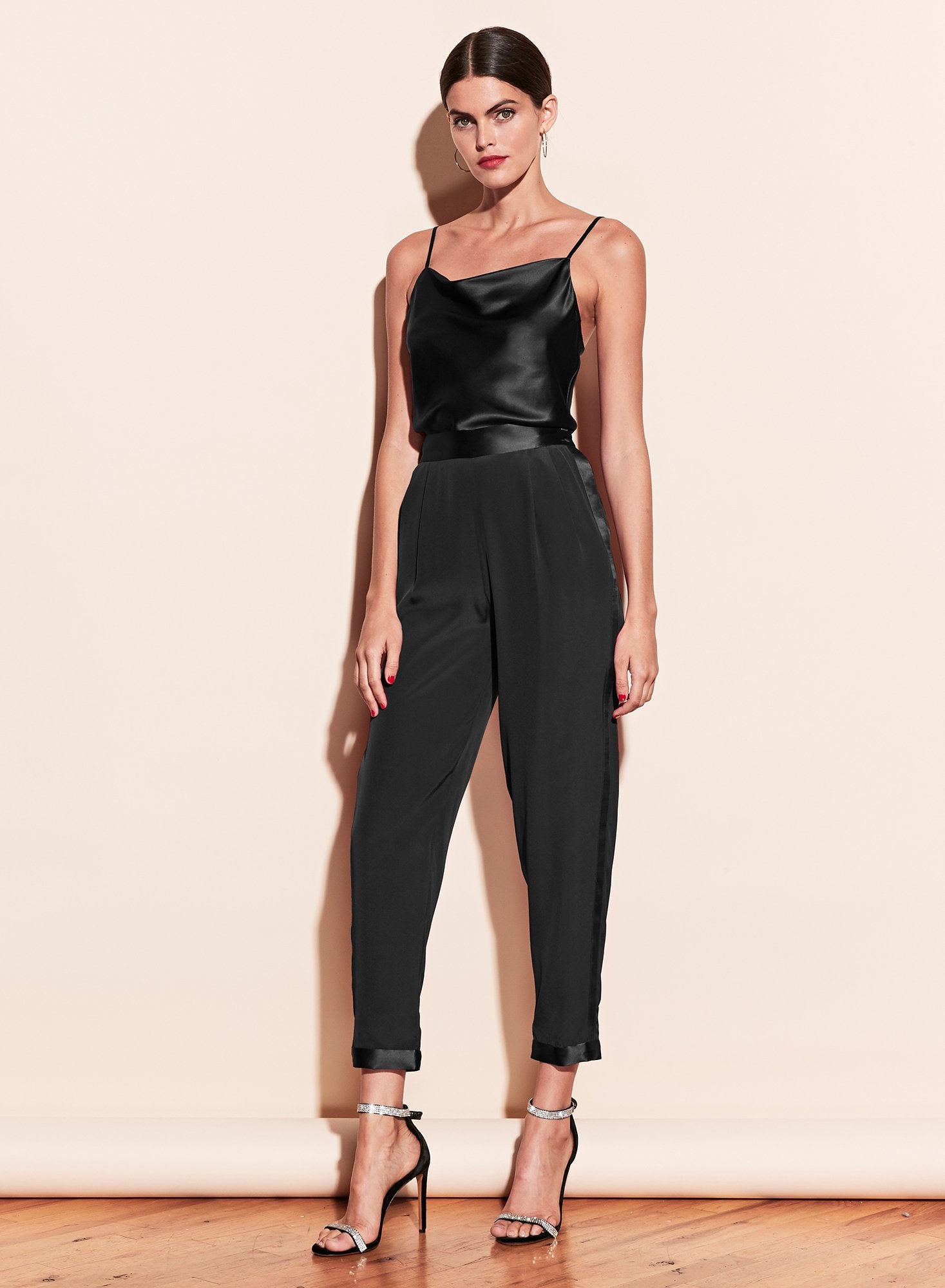 Cowl Neck Spaghetti Strap Cami