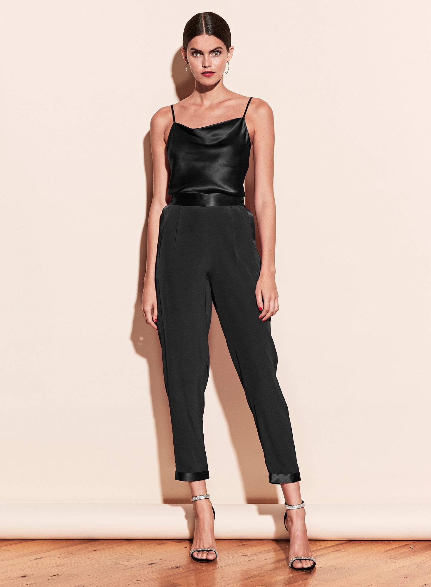 Cowl Neck Spaghetti Strap Cami