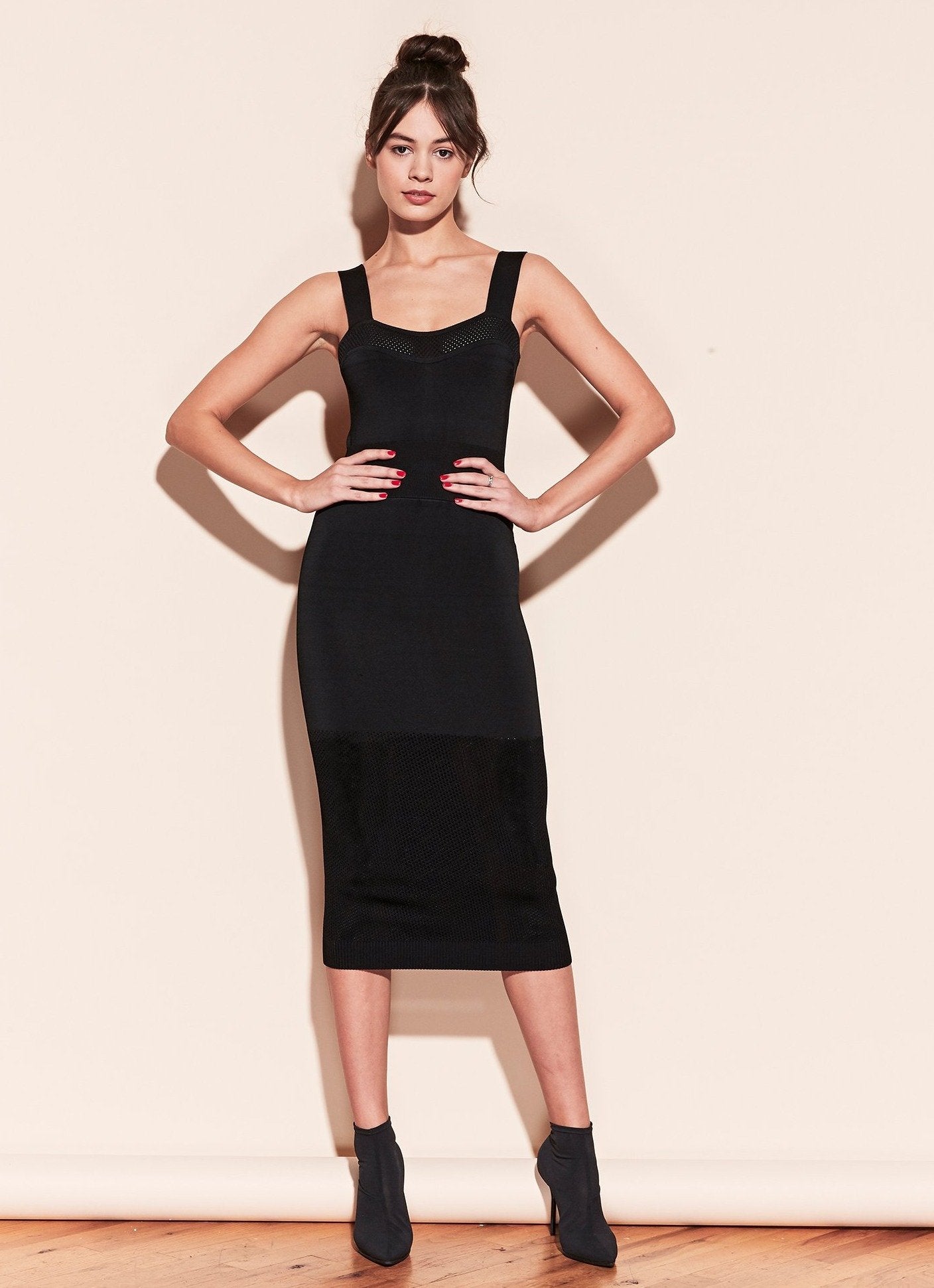 Pointelle Knit Shaping Dress