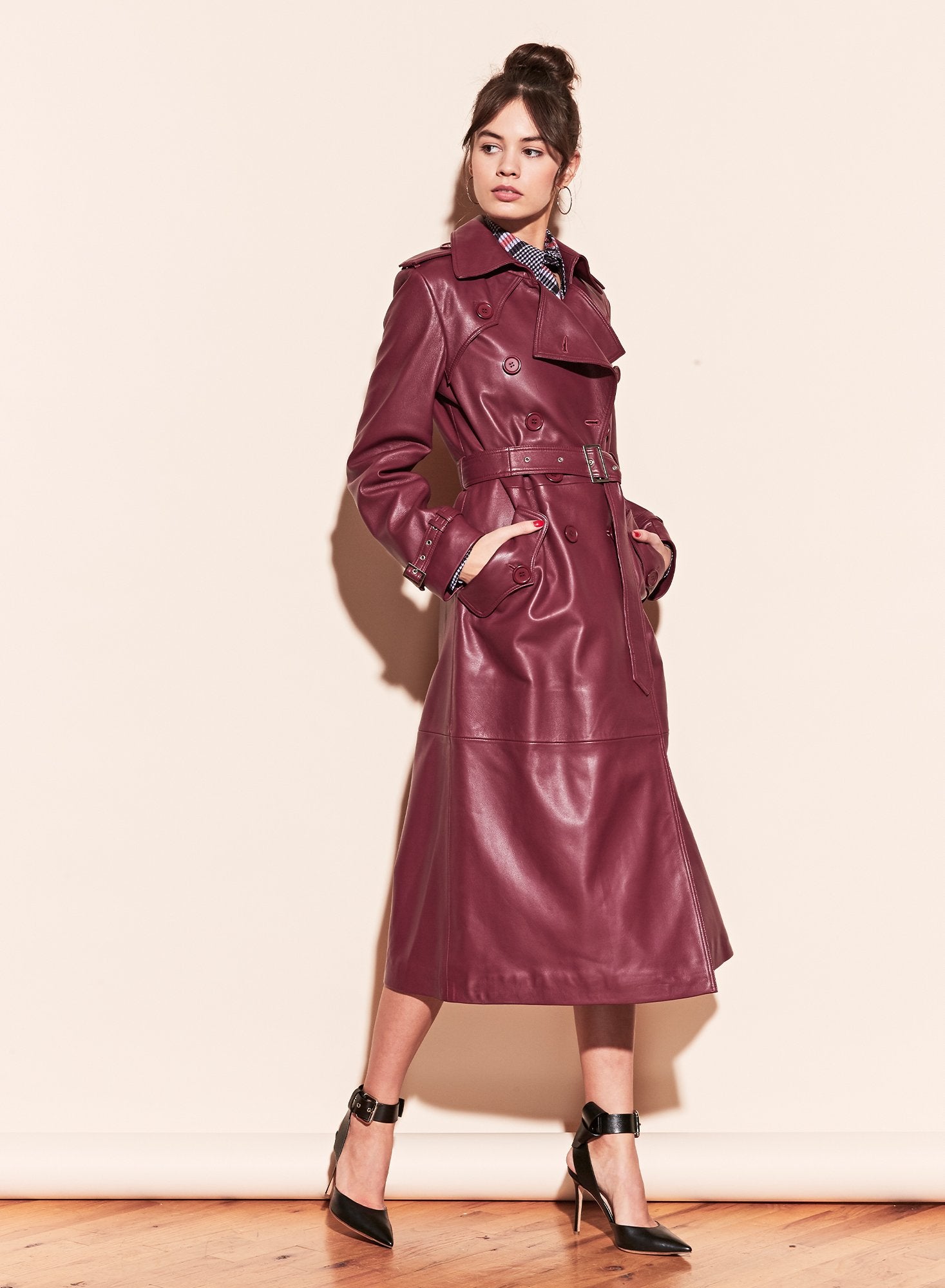 Leather Trench Coat