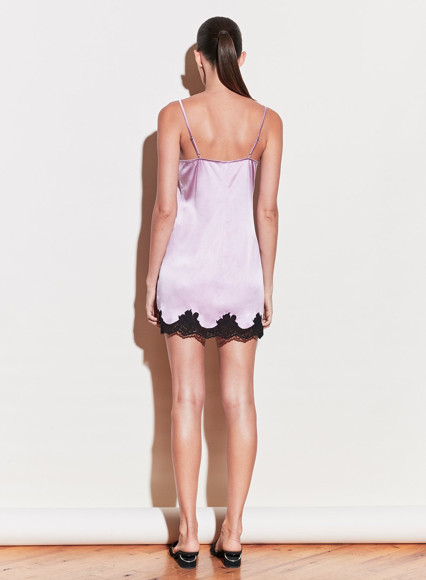 James Lace Rouched V-Neck Slip