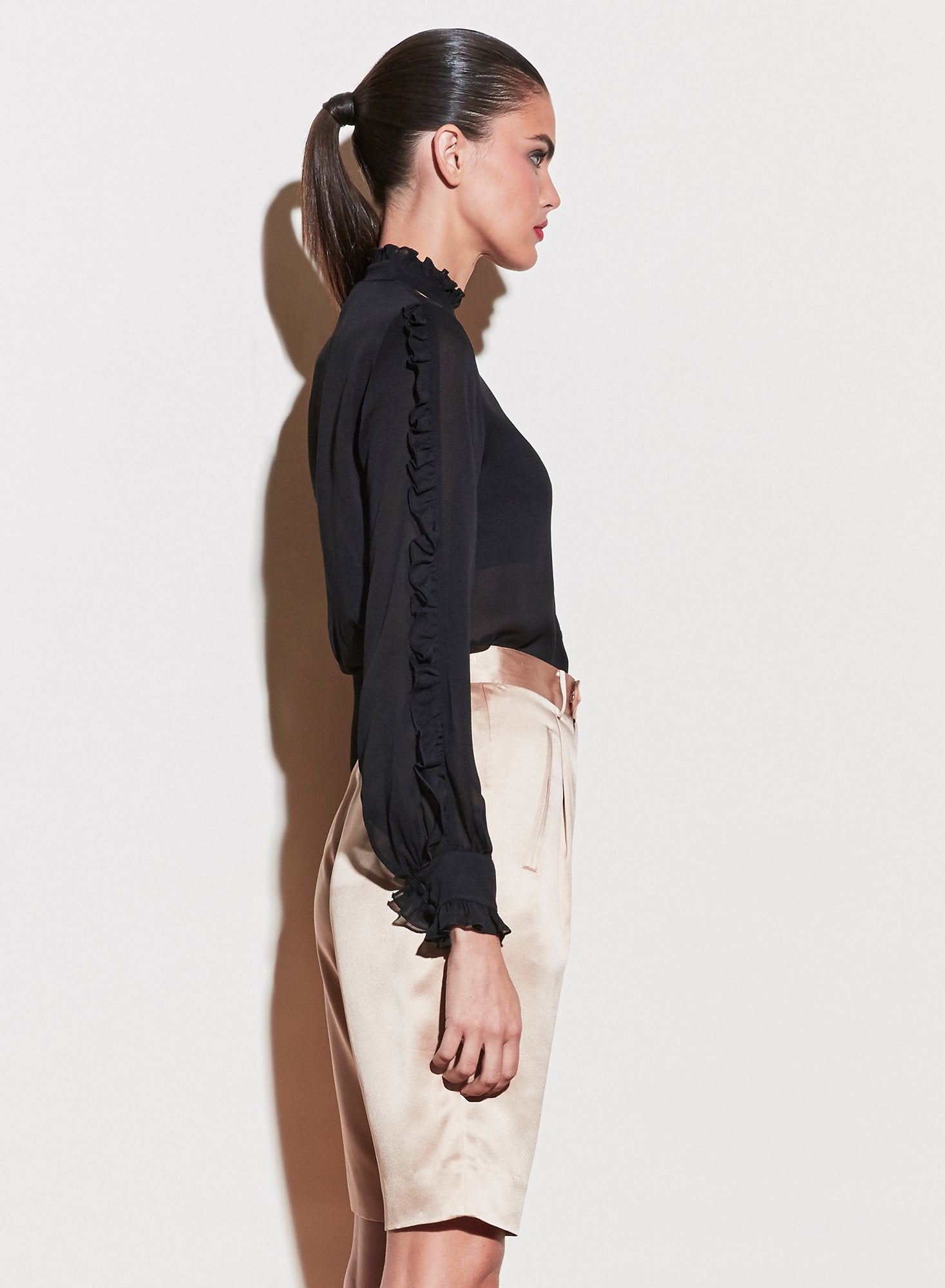 Ruffle Neck Blouse