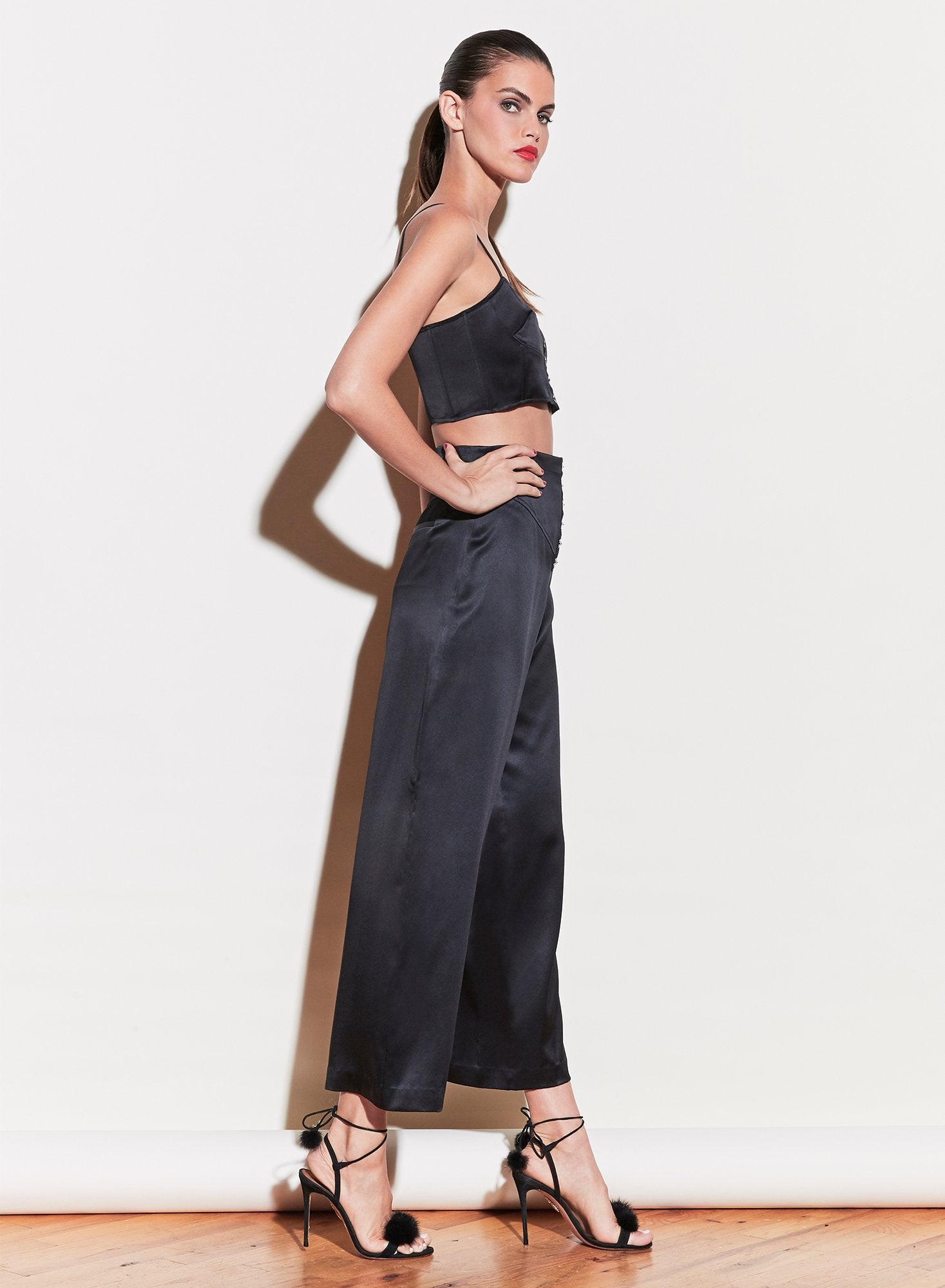 Hook & Eye Corset Waist Pant