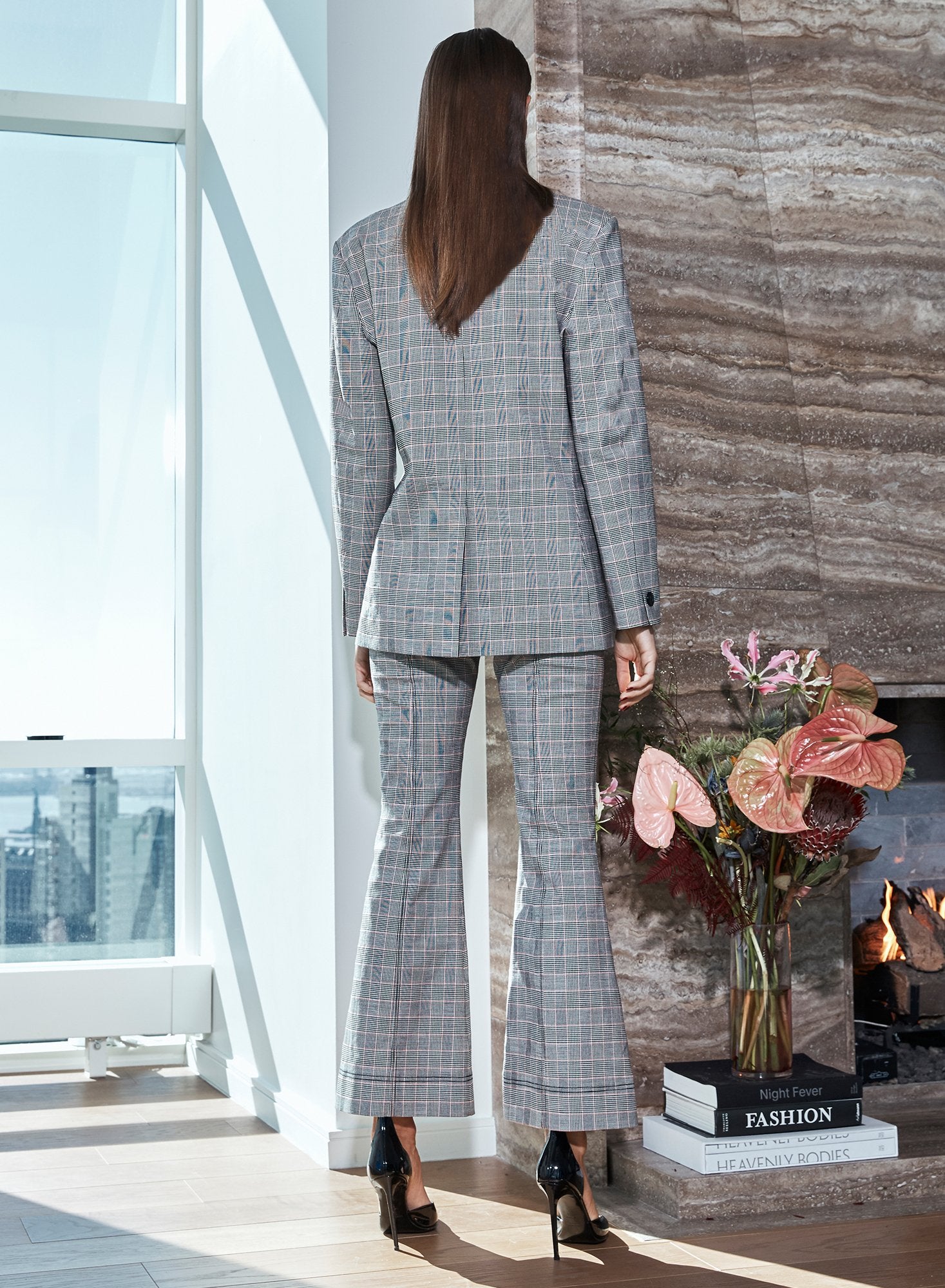 Plaid Check Blazer