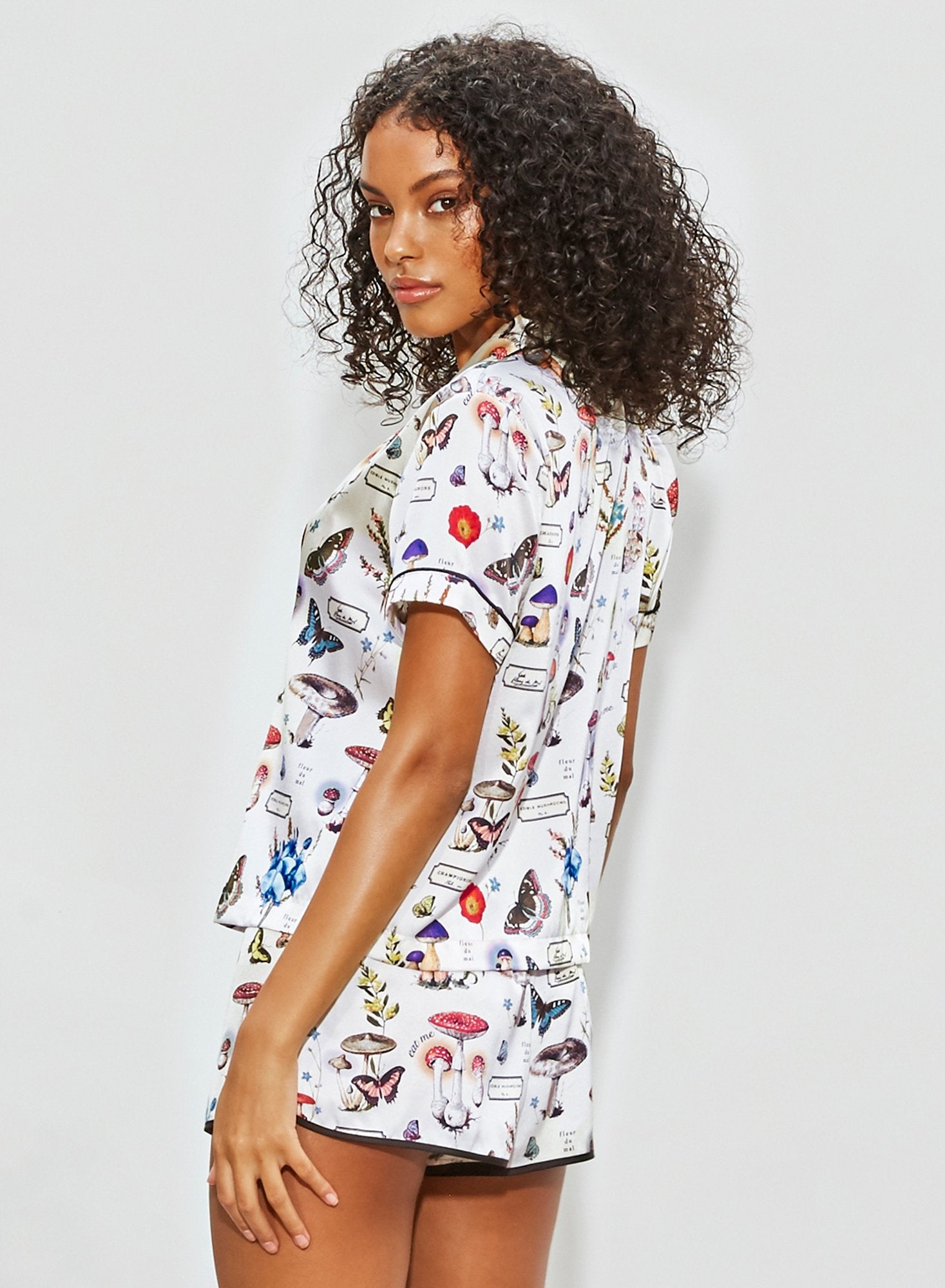 Short Sleeve Fleur PJ Top