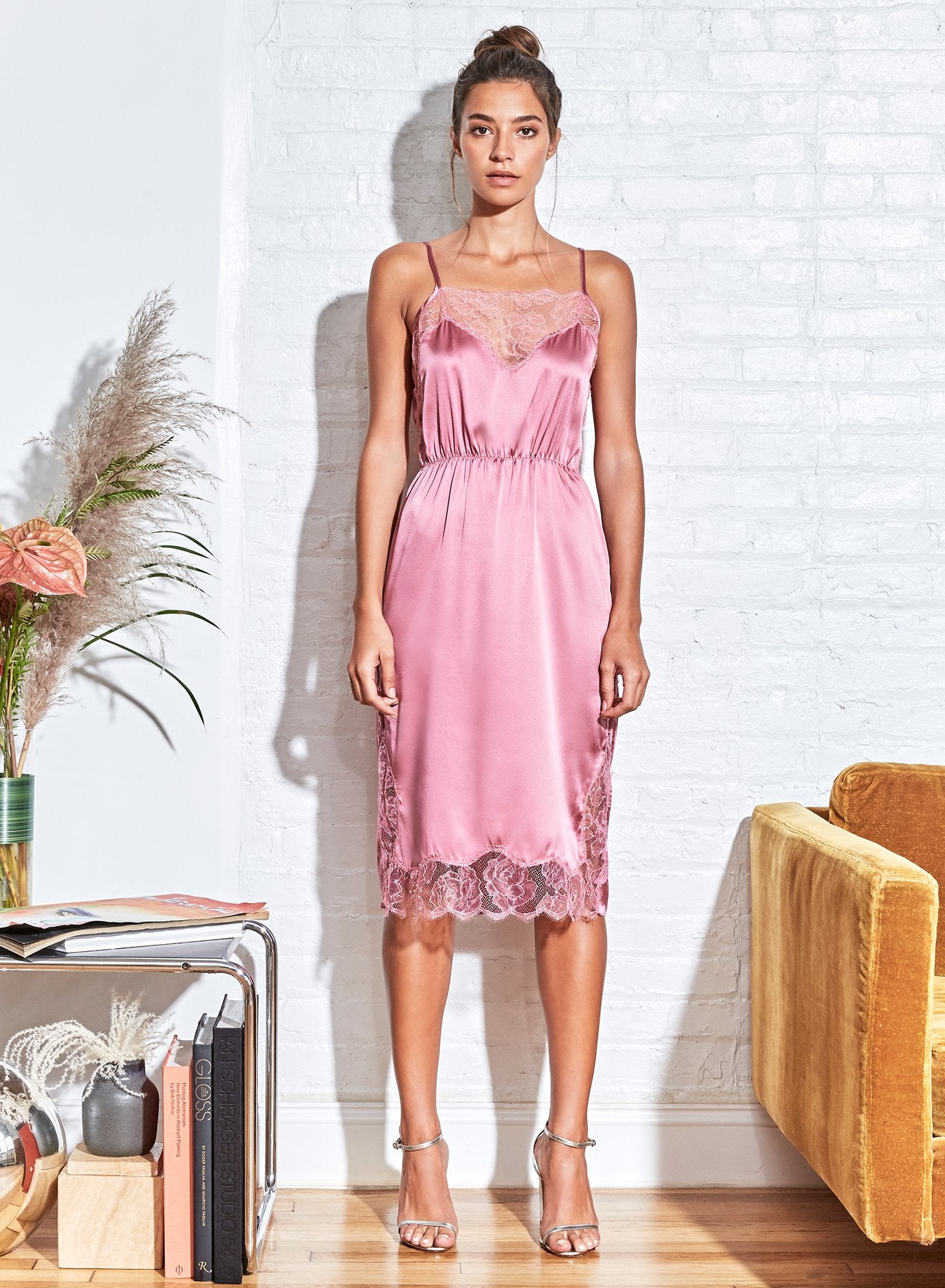 Rose Lace Appliqué Slip