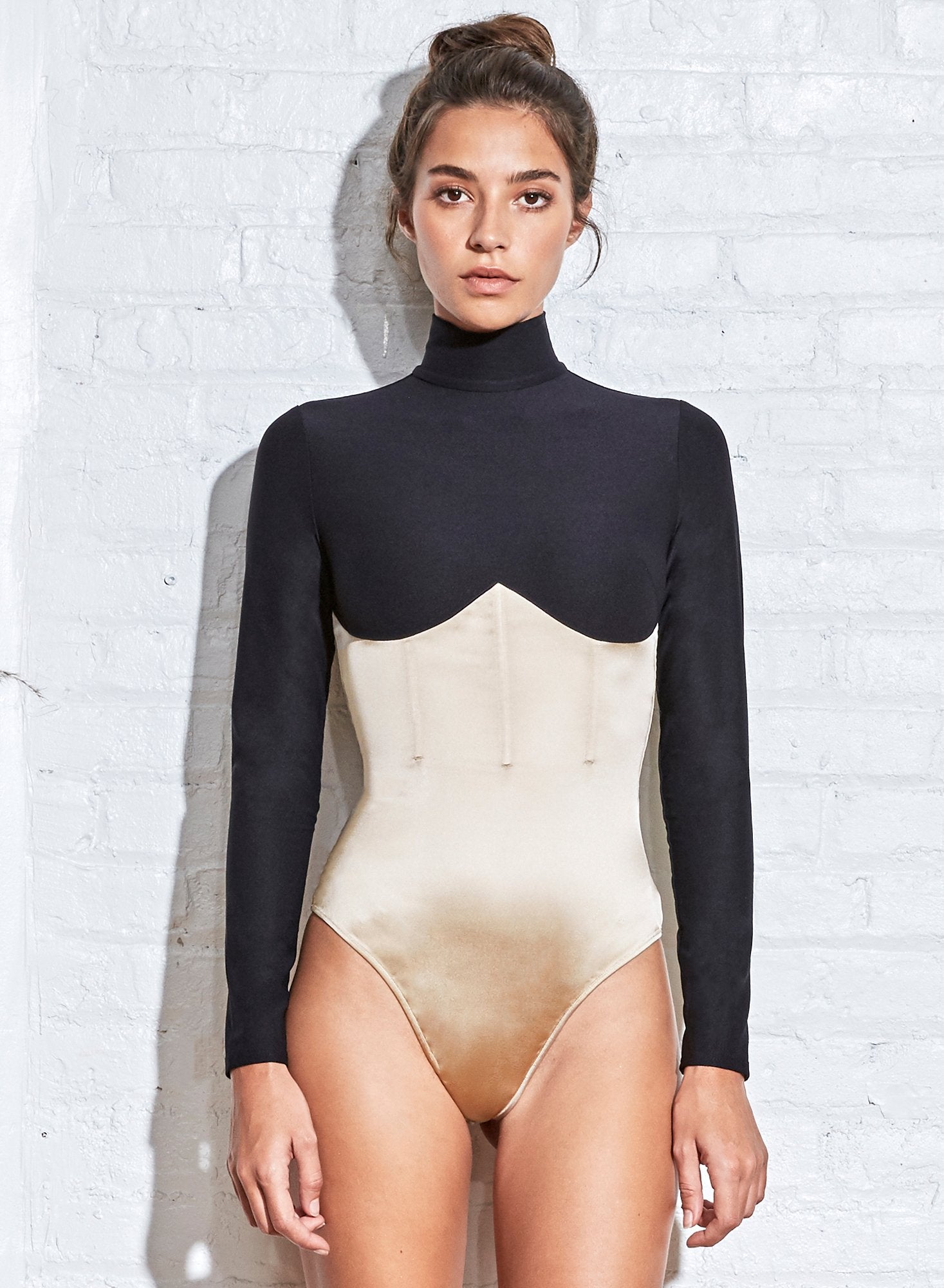Mock Neck Long Sleeve Bodysuit