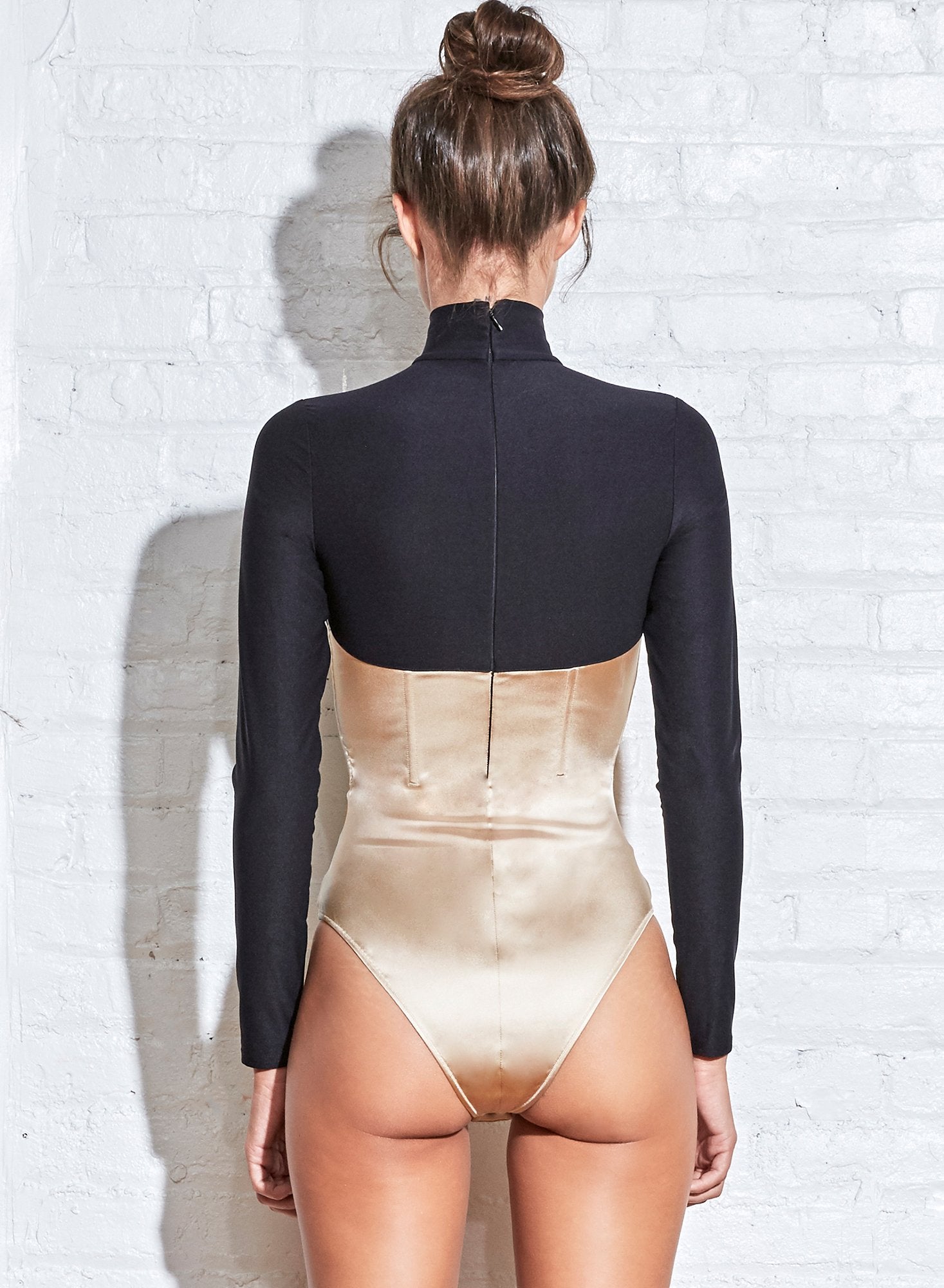Mock Neck Long Sleeve Bodysuit