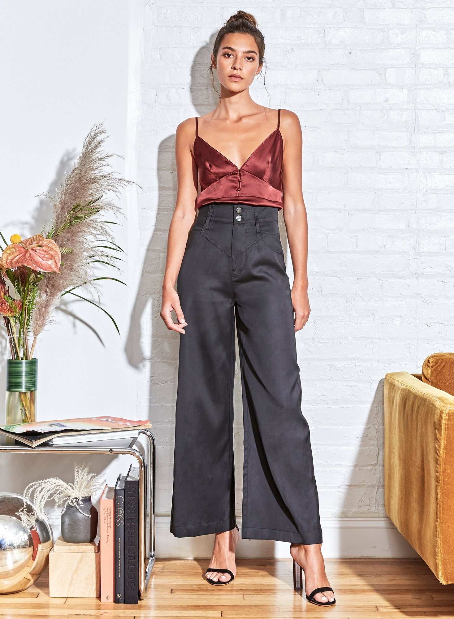 Button Front Cami