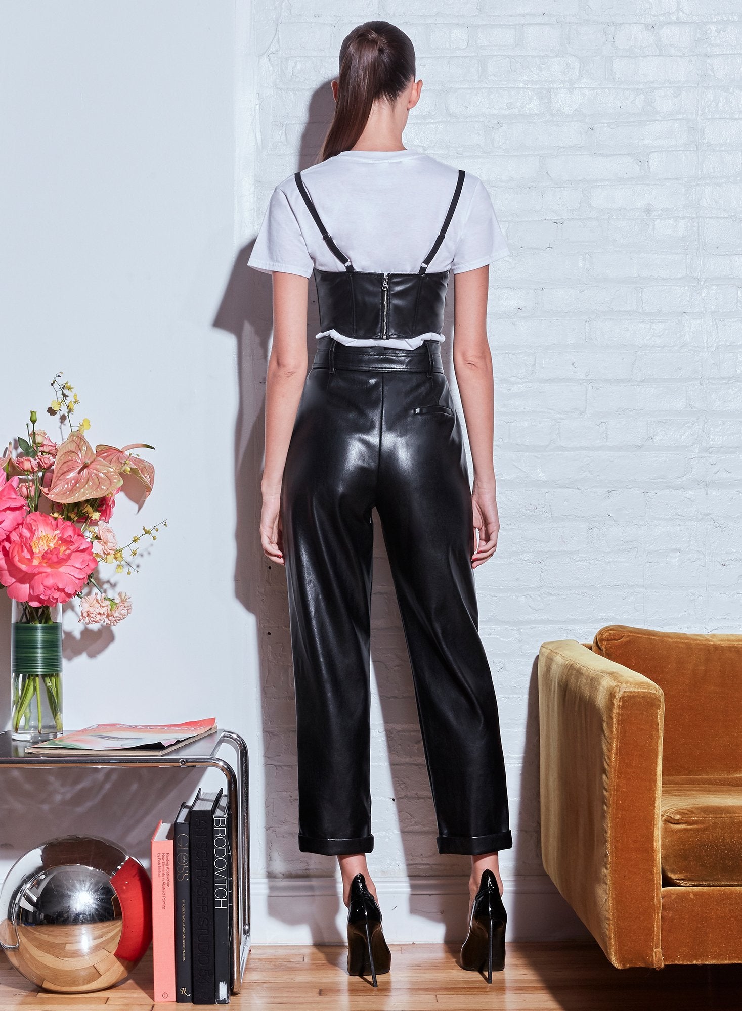 Vegan Leather No Cup Bustier
