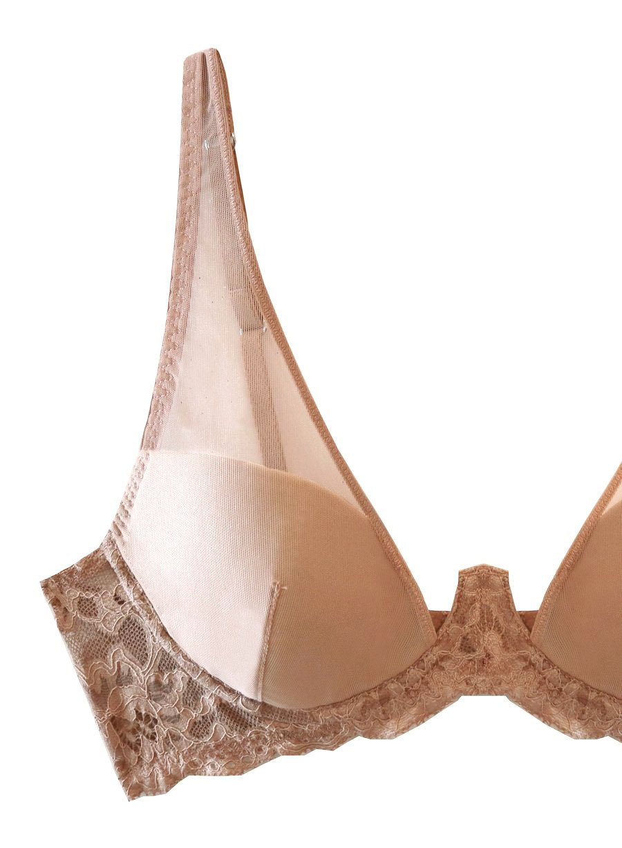Charlotte Sheer Overlay Demi Bra